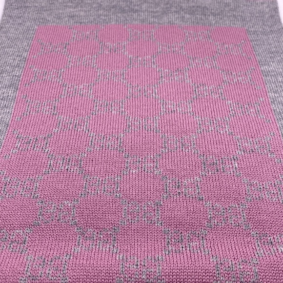 GUCCI reversible 100% wool scarf muffler 💯 authentic - Picture 7 of 12